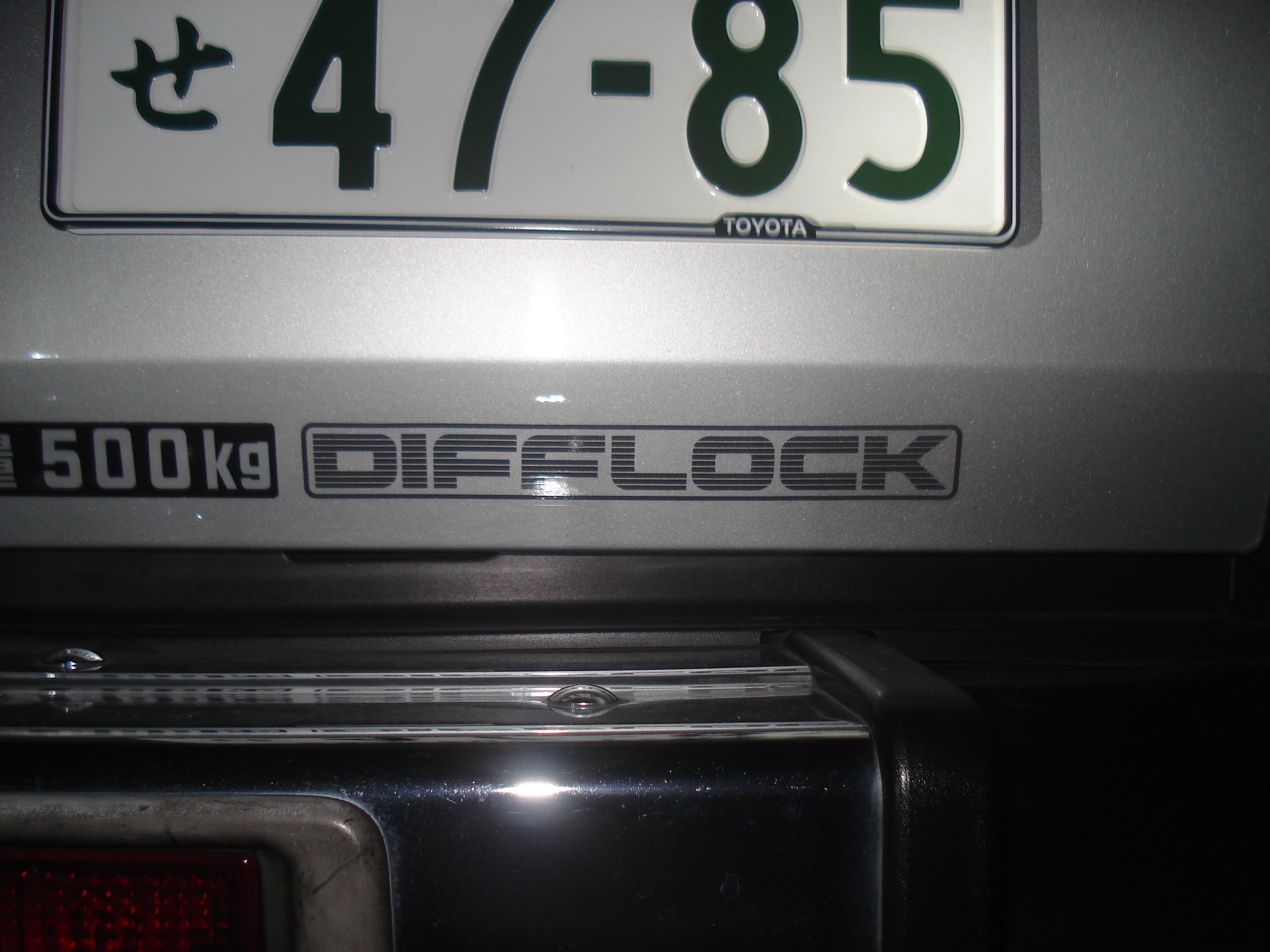 ランクル７０デフロックステッカー
