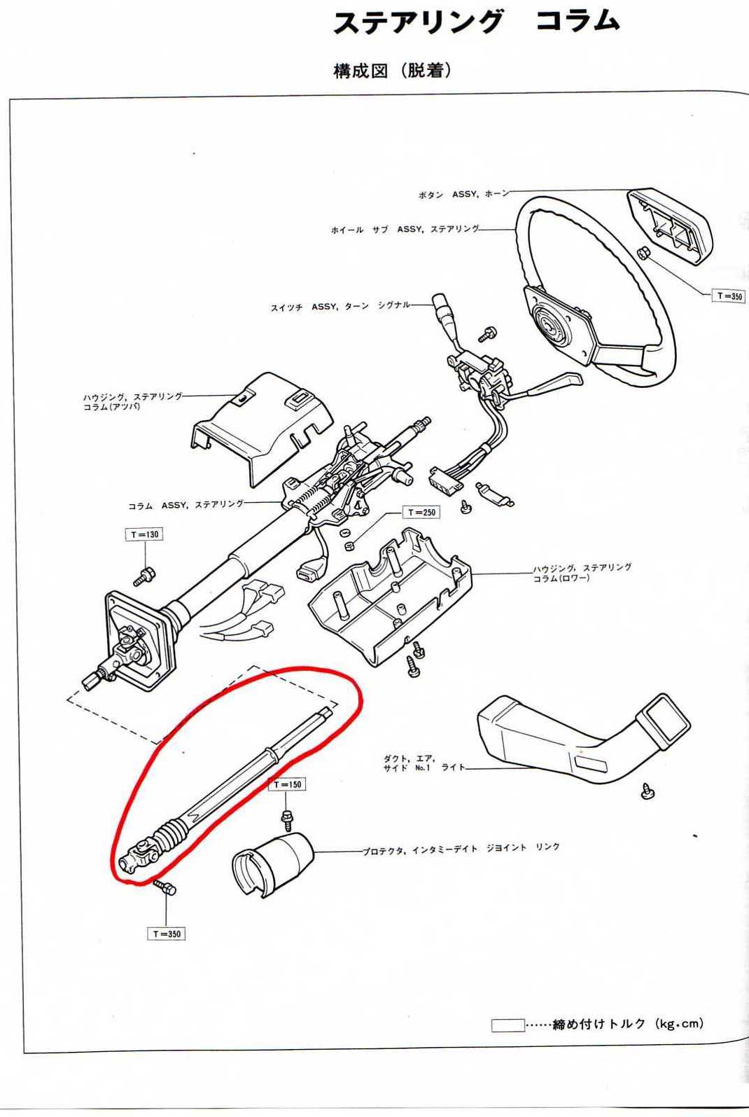 ｂｊ７４ｖハンドル構成図